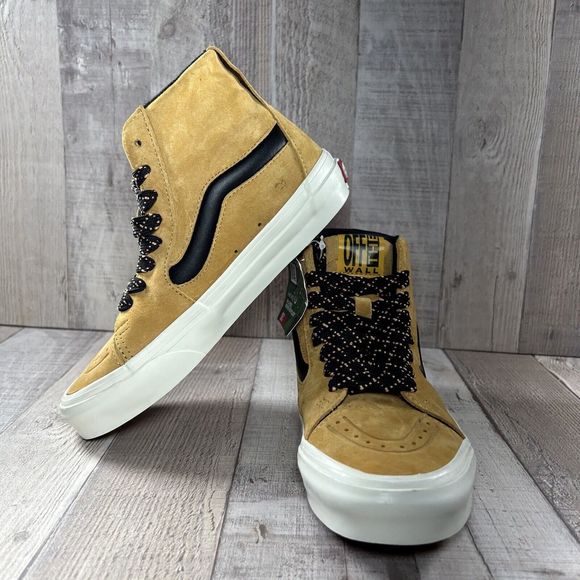 Vans Women's SK8 HI XL Nubuck Honey Gold Sneakers Skate Shoes Size 6 VN0A5KRYZV4 - Picture 2 of 14